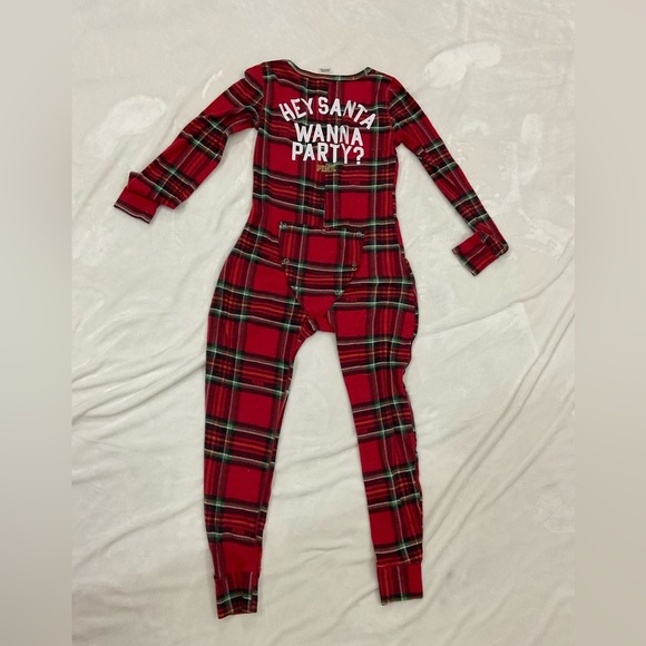 Vintage PINK Victoria's Secret Red Plaid Onesie - Picture 11 of 13